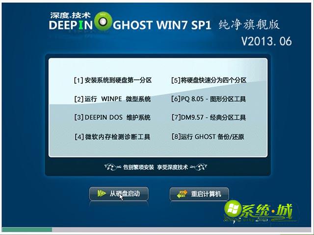 GHOST_WIN7_SP1 32位深度技术纯净旗舰版2013.06安装部署