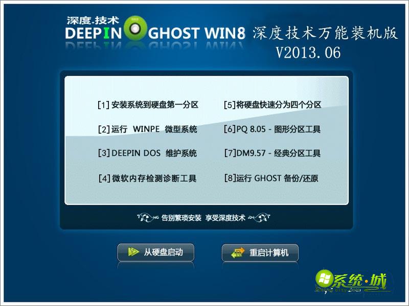 GHOST_WIN8_深度技术万能装机版V2013.06安装部署