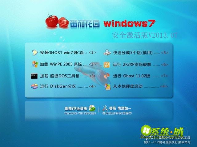 GHOST_WIN7_SP1_32位_番茄花园专业修正版V2013.07安装部署图