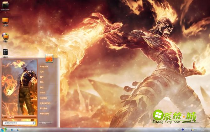 复仇焰魂win7主题壁纸