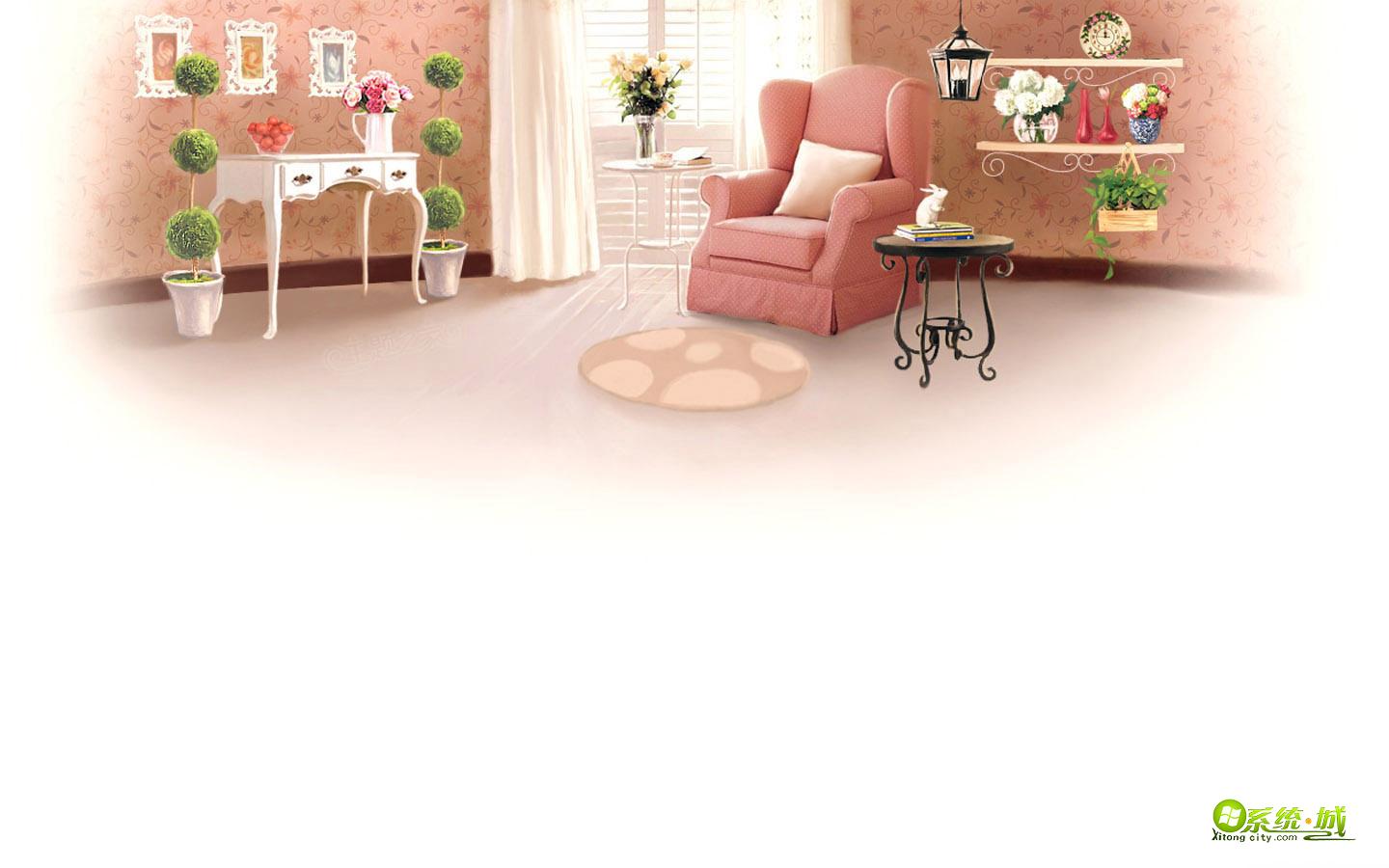 梦幻般的房间xp系统主题