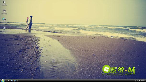 沙滩的浪漫xp电脑主题