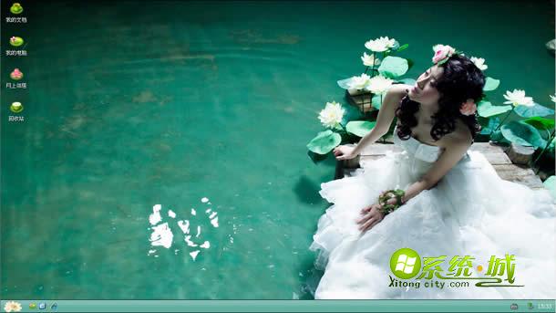 赏荷花xp桌面主题