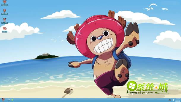 海贼王走沙滩xp系统主题