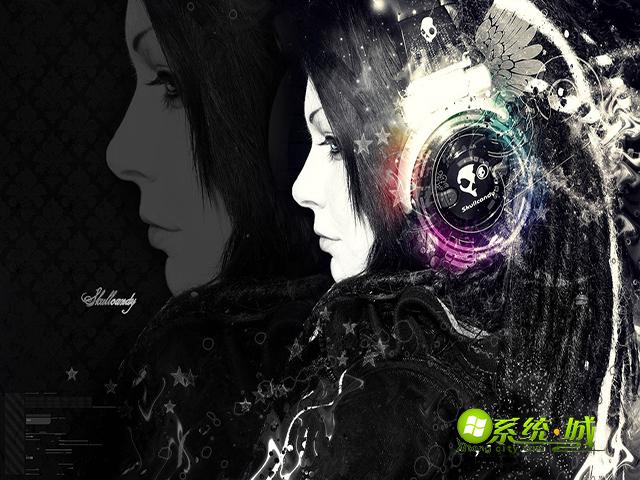 非主流美女win7电脑主题