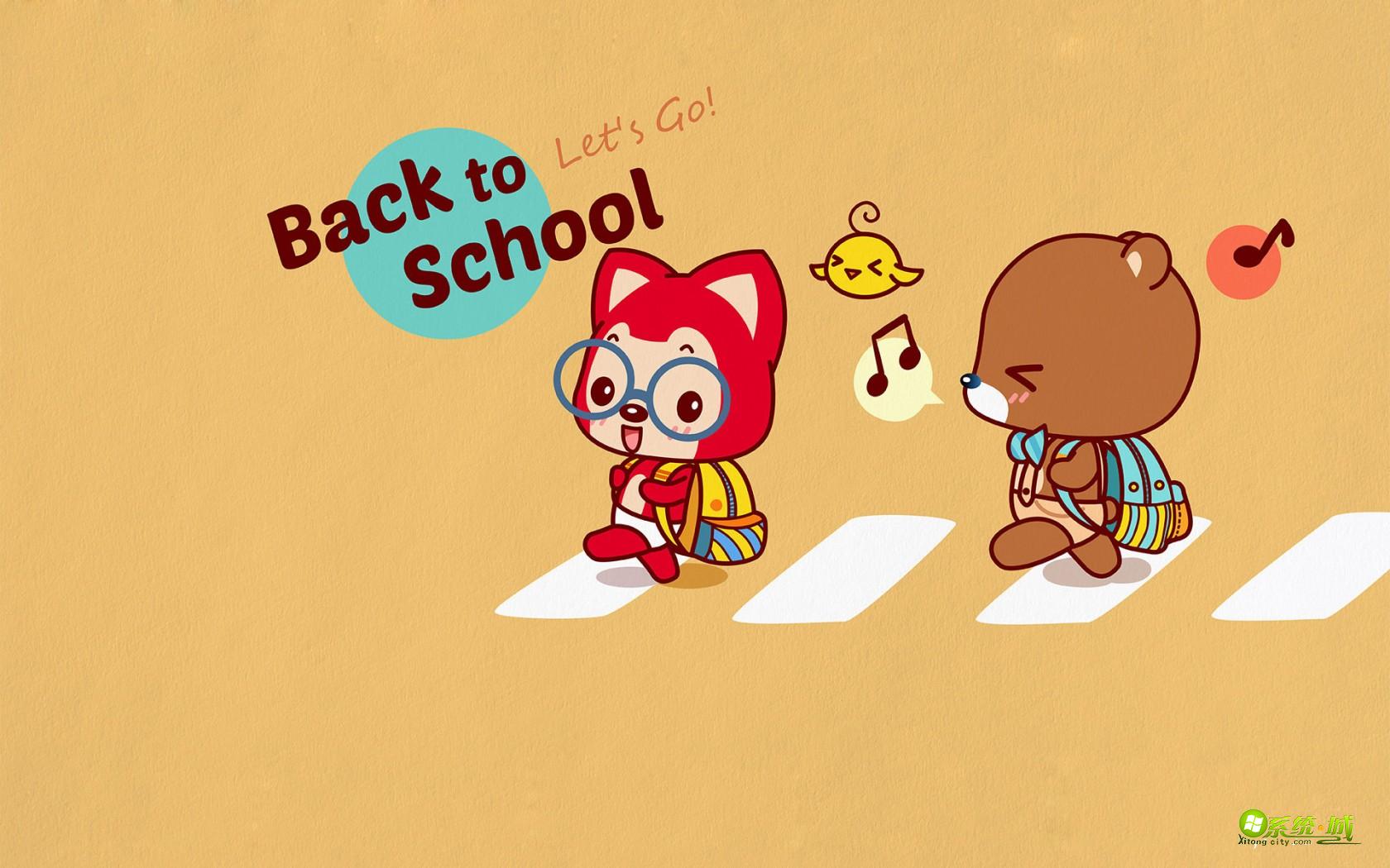 阿狸开学季xp系统主题