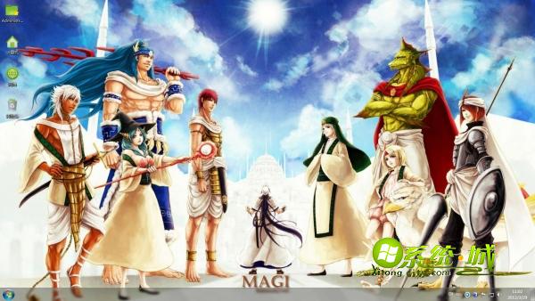 魔笛MAGI人物win7电脑主题