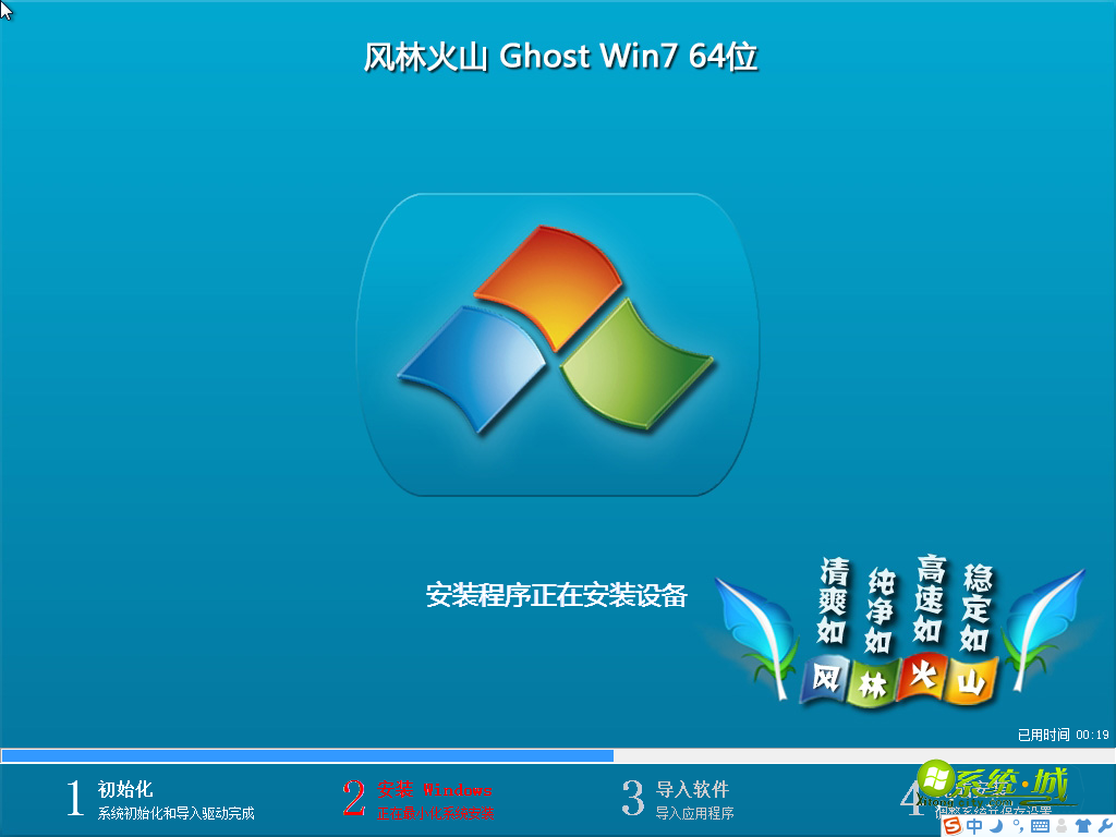 GHOST WIN7 64位专用版安装设备