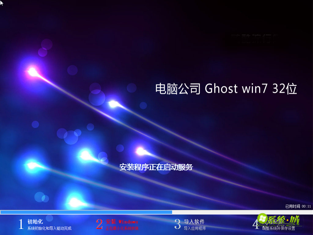 GHOST WIN7 X86（32位）经典稳定版安装流程图