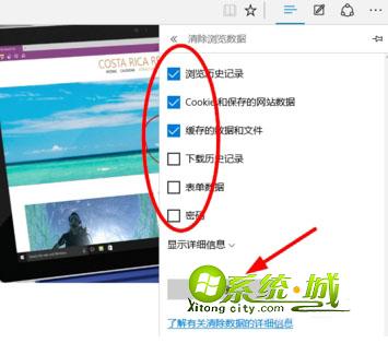 win10删除Edge浏览器历史记录方法步骤二