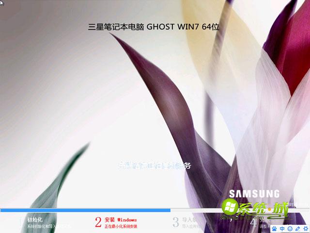 三星笔记本ghost win7 64位旗舰硬盘版安装过程图