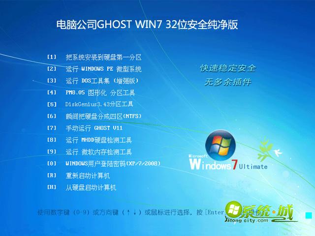 电脑公司ghost win7 x86安装部署图